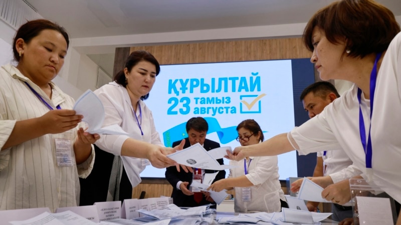 Election Observers Say Kazakh President's Party Had 'Undue Advantage' As It Grabs 70 Percent Of Vote