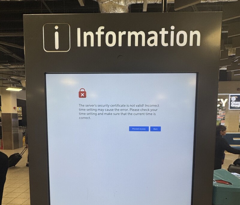 The aircraft might not be flying, but the certificate has gone on vacation